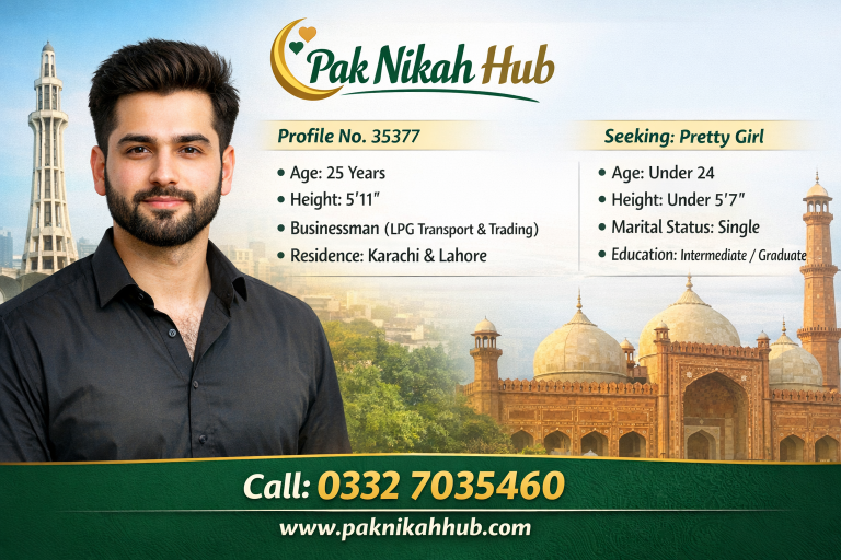Male Rishta in Karachi & Lahore